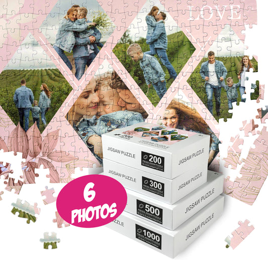 Photo Jigsaw Puzzle Collage, Best Gifts for Couples Wife Husband Boyfriend Girlfriend - Custamazegifts.com