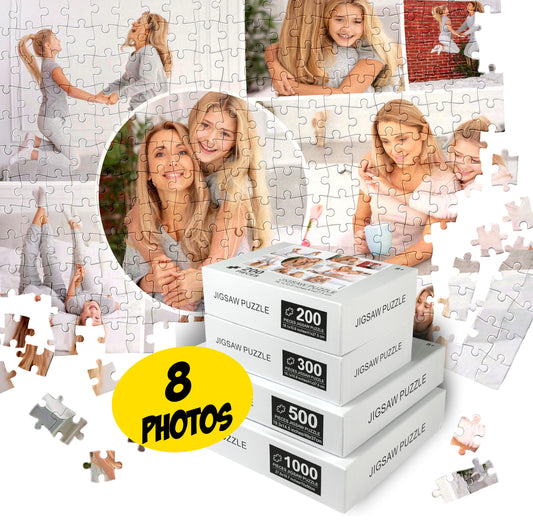 Customized Puzzle Add 8 Pictures, Personalized Collage - Custamazegifts.com