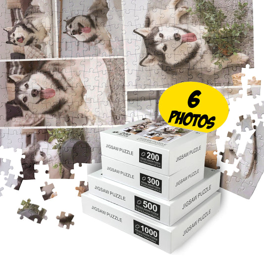 Personalized Photo Collage Puzzle with Your Images, Cusom gift - Custamazegifts.com