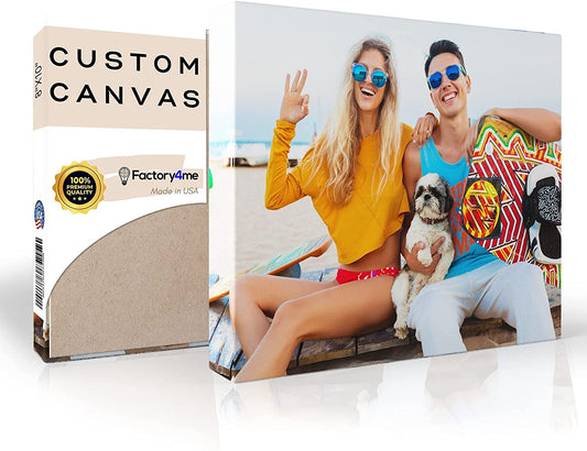 Custom Canvas Photo Prints 10 x 8, Personalized Wall Art Gift for Him Her - Custamazegifts.com
