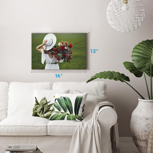 Custom Pictures on Canvas 16 x 12, Personalized Wall Decor from Photos - Custamazegifts.com