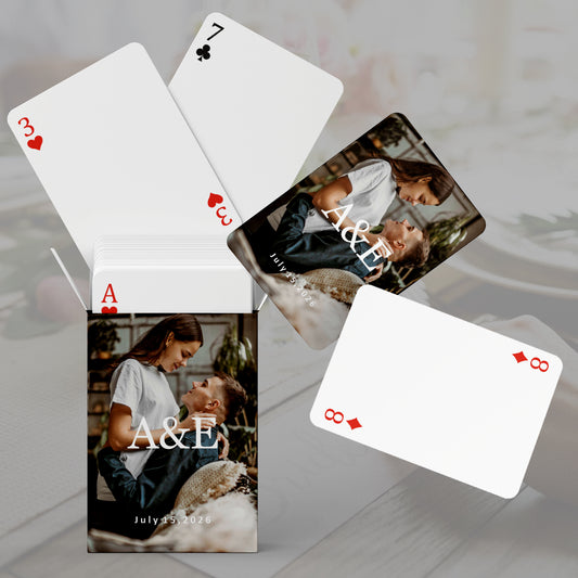 Wedding Signing Book Custom Playing Cards
