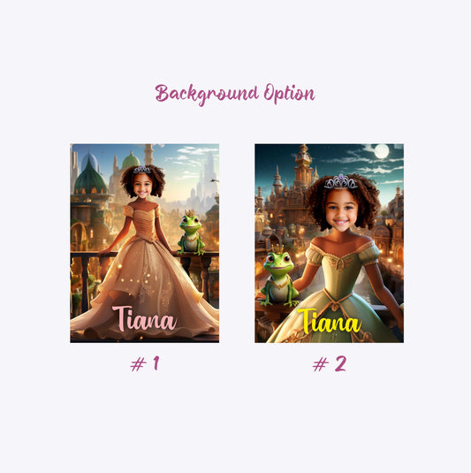 Photo on Canva Princess Tiana Custom Photo Gifts - Custamazegifts.com