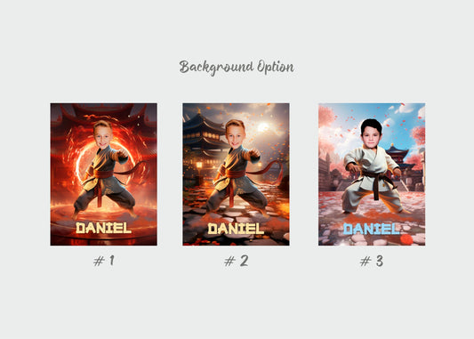 Karate Gift Personalized Canvas, Karate Gifts for Him Boy - Custamazegifts.com