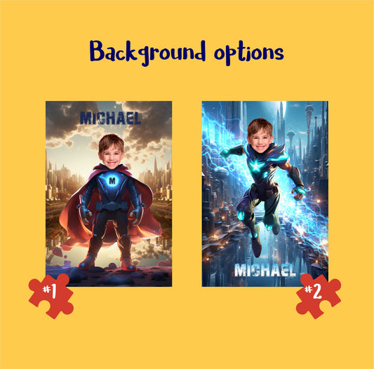 Superman Boys Photo Puzzle, Custom Superhero Cartoon Puzzle - Custamazegifts.com