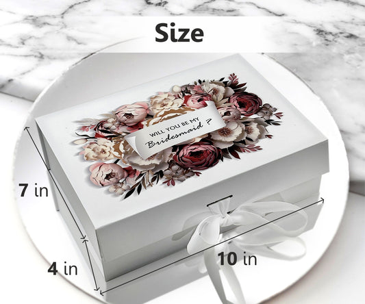 Will You Be My Bridesmaid Gift Box, Bachelorette Party Favor - Custamazegifts.com
