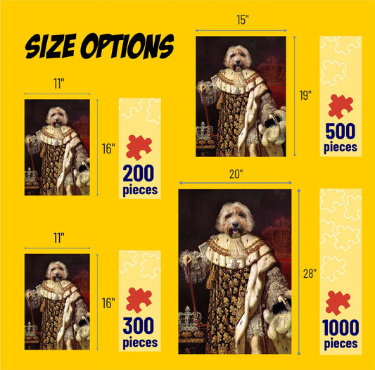 King Arthur Pet Portrait Puzzle from Pets Photos, Personalized Puzzles PC17