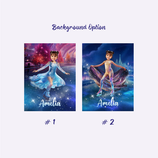 Figure Skating Gift Custom Photo Blanket, Picture Blankets for Girls - Custamazegifts.com