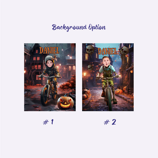 Boy Zombie Custom Blanket Personalized Halloween Photo Gifts for Him - Custamazegifts.com