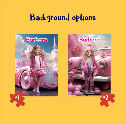 Barbie Doll Personalized Photo Puzzle, Custom Gift - Custamazegifts.com