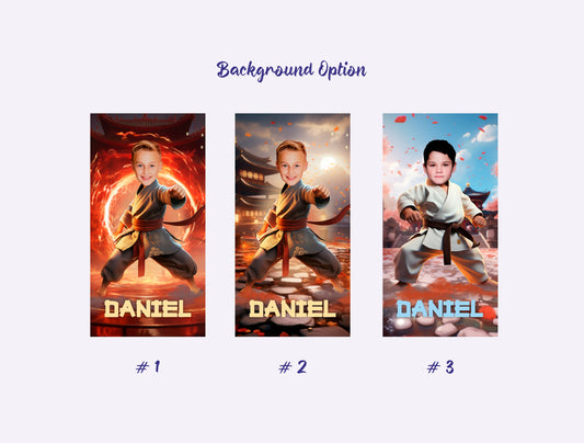 Boys Beach Towel Karate Kid Gifts for kids, Karate Lover Bath Towel - Custamazegifts.com