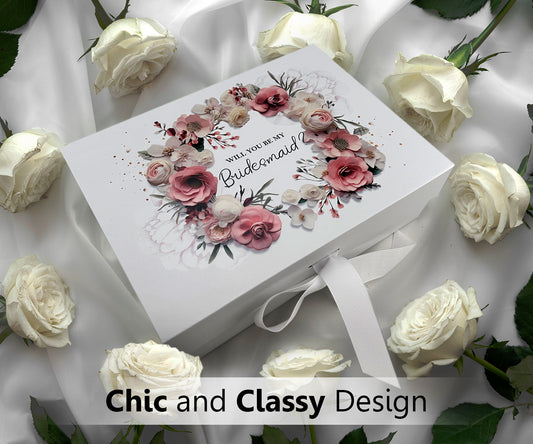 Bridesmaid Proposal Box, Empty Gift Box with Magnetic Lid - Custamazegifts.com