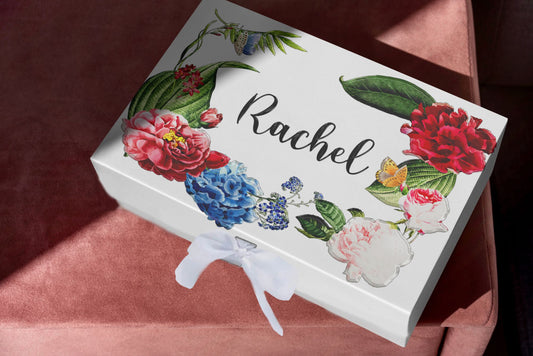 Bridesmaid Proposal Custom Gift Box with Ribbon Empty - Custamazegifts.com