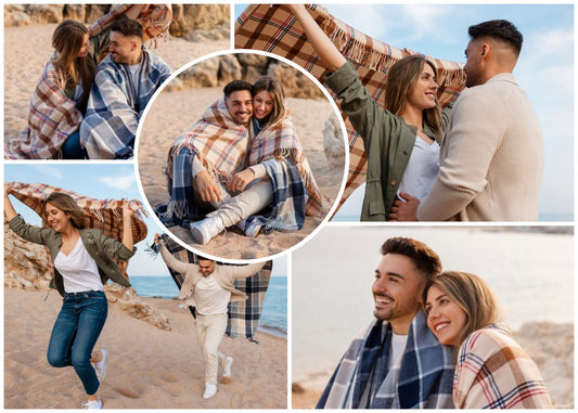 Custom Photo Collage Puzzle with 5 Pictures, Personalized Jigsaw Gift for Family - Custamazegifts.com