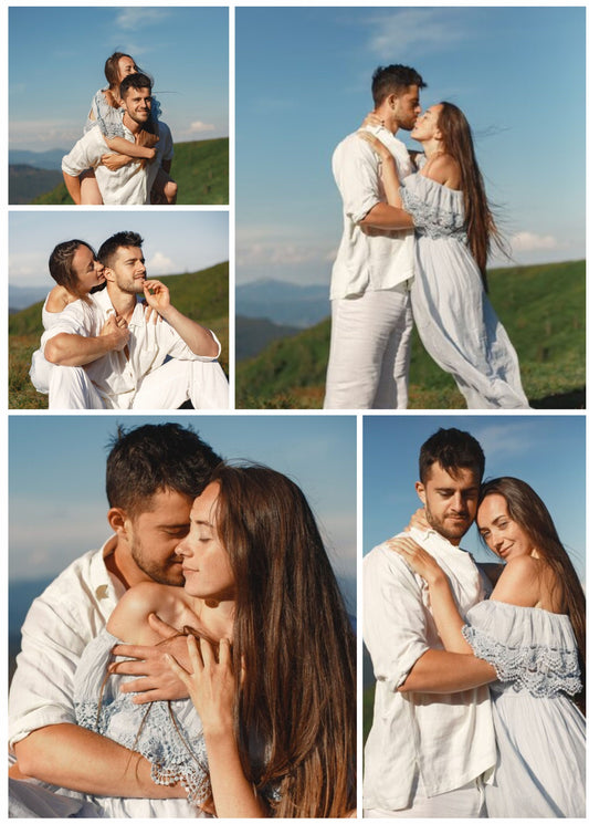 Five Photo Collage Personalized Puzzle 200 300 500 1000 Piece - Custamazegifts.com