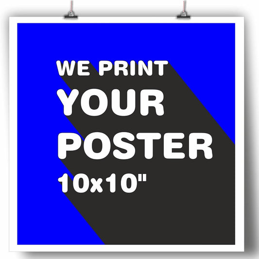 Custom Poster from Photo 10 x 10, Personalized Photo Gifts for Him Her - Custamazegifts.com
