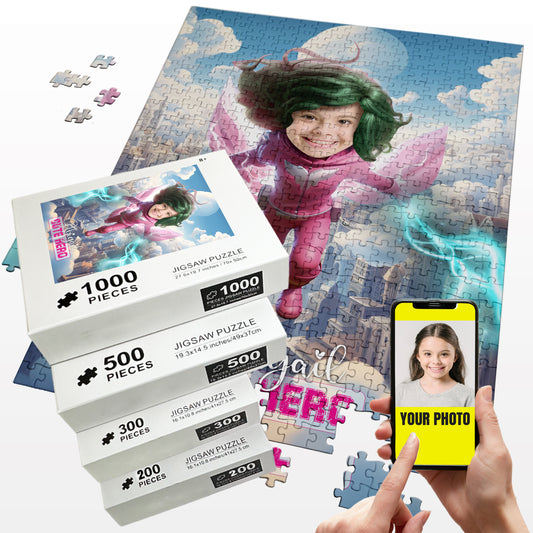 Custom Superhero Photo Puzzles, Gifts for Her - Custamazegifts.com