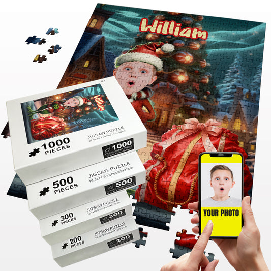 Christmas Gift Grinch Puzzle from Photo, Best Gifts for Him - Custamazegifts.com