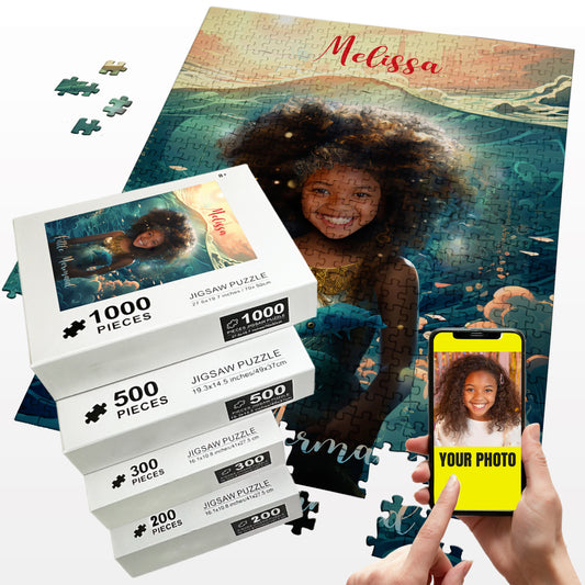 Little Mermaid Puzzle Gift for Girls - Custamazegifts.com