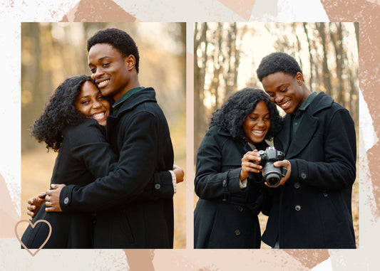 Custom Photo Puzzle Collage of Two Pictures, Relationship Gift - Custamazegifts.com