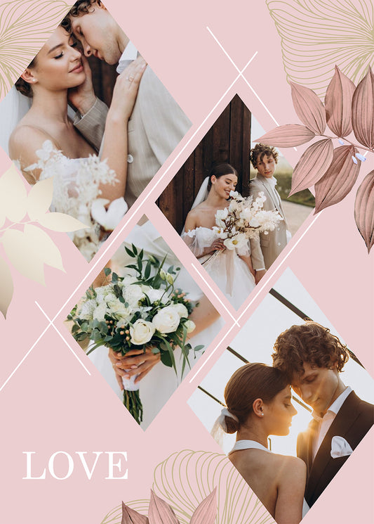 Four Photos Collage Puzzle, for Couples, Lovers, Anniversary, Wedding, Valentine's Day - Custamazegifts.com