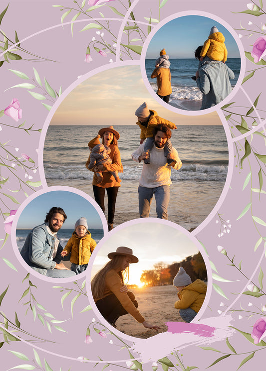 Custom Puzzle 200 300 500 1000 Pieces, Personalized Collage of 4 Photos