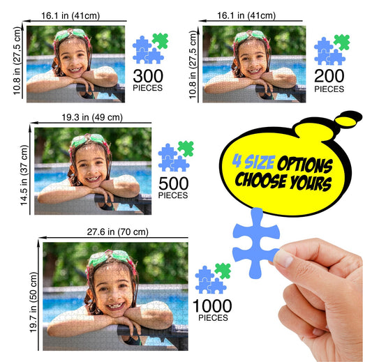 Personalized Photo Puzzles 300 Piece Custom Gifts - Custamazegifts.com