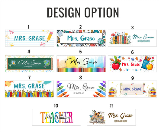 Personalized Teacher Gift Desk Name Plate, Teacher Appreciation Gifts