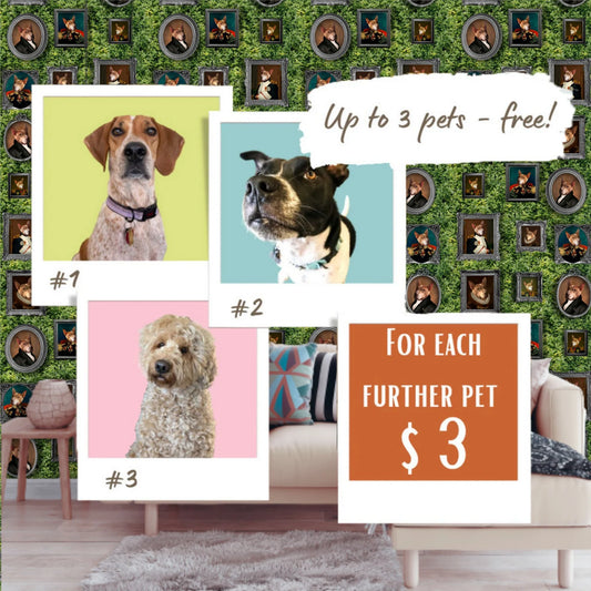 Peel and Stick Personalized Wallpaper for Pet Lovers #603 - Custamazegifts.com