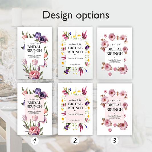 Floral Bridal Shower Welcome Sign, Bridal Brunch Decoration - Custamazegifts.com