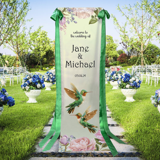 Wedding Banner Party Decor Fabric Hanging Signage - Custamazegifts.com