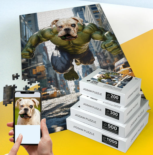 Personalized Gift for Pet Owners Custom Super hero Dog Portrait PC06 - Custamazegifts.com