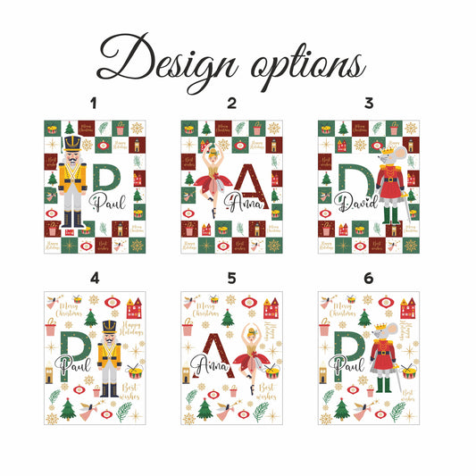 Nutcracker Custom Name Blanket, Personalized Christmas Gift XM10