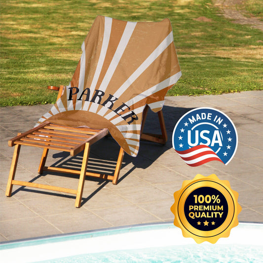 Sun Print Personalized Beach Towel, Customized Gifts for Kids Adults T53 - Custamazegifts.com