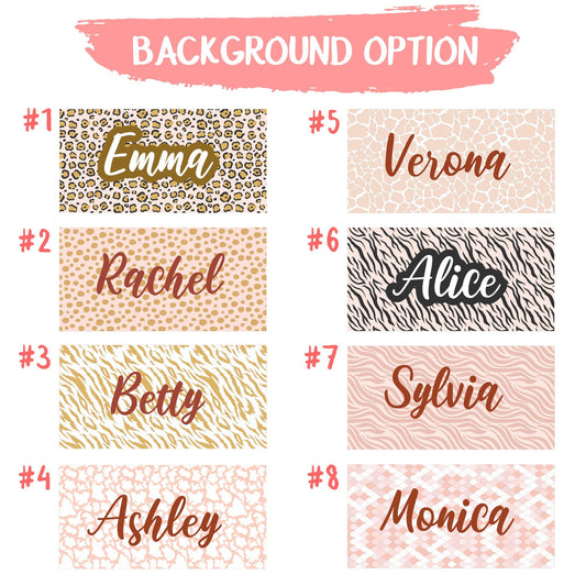 Animal Print Personalized Beach Towels, Custom Name Gifts for Her Birthday T58 - Custamazegifts.com