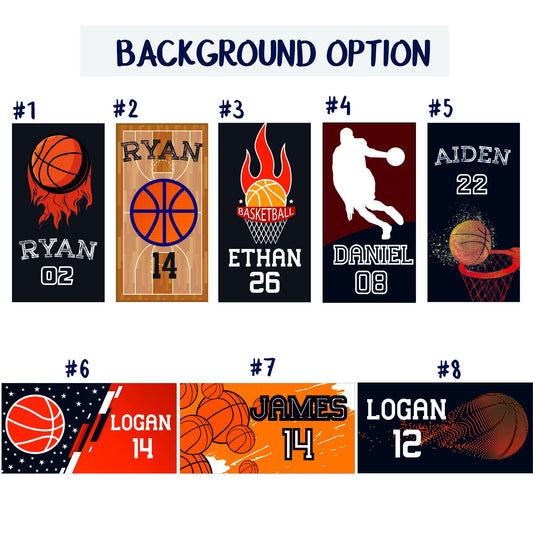 Personalized Beach Towel with Your Name, Basketball Monogrammed Towels - Custamazegifts.com