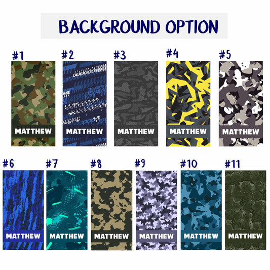 Custom Beach Camouflage Print Towel, Personalized Beach Towel with Your Name - Custamazegifts.com