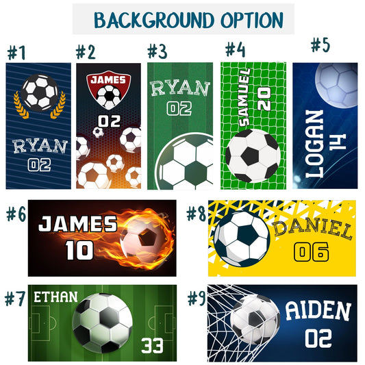 Custom Beach Towel with Your Name, Personalized Football Towels - Custamazegifts.com