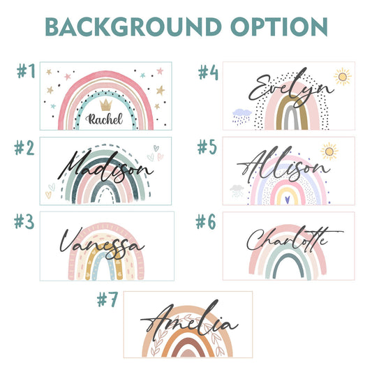 Custom Beach Towel, Personalized Cute Towel Rainbow Print - Custamazegifts.com