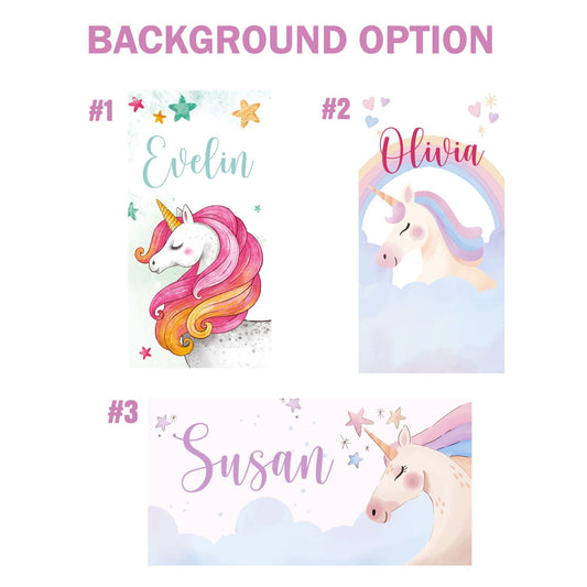 Unicorn Custom Baby Beach Towel for Girls, Cute Baby Gifts for Daughter Niece T36 - Custamazegifts.com
