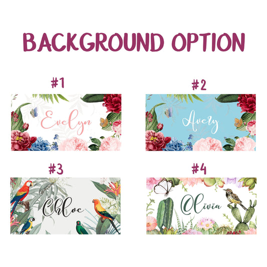 Floral Beach Towel Personalized with Name, Birthday Bachelorette Gifts for Her T66 - Custamazegifts.com