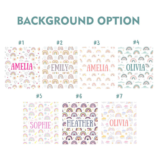 Custom Blanket with Rainbow, Birthday Baby Gifts for Girls - Custamazegifts.com