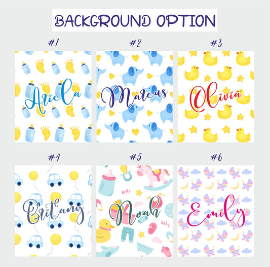 Custom Baby Blanket with Name, Newborn Baby Gift for Him Her - Custamazegifts.com