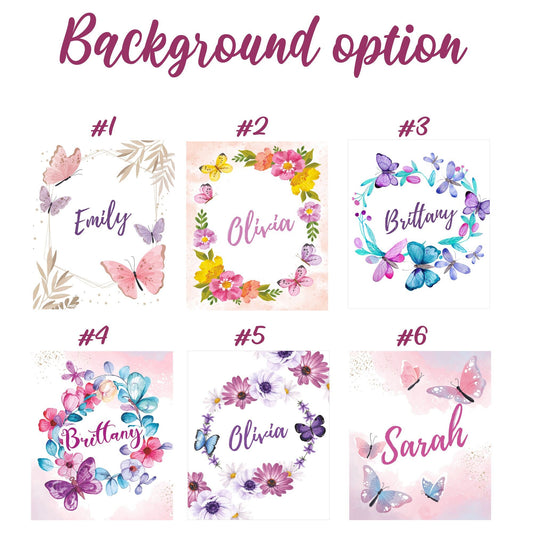 Personalized Blanket Butterfly Print, Custom Baby Blanket - Custamazegifts.com