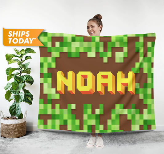 Customized Blanket for Kids, Monogrammed Blanket for Boys - Custamazegifts.com