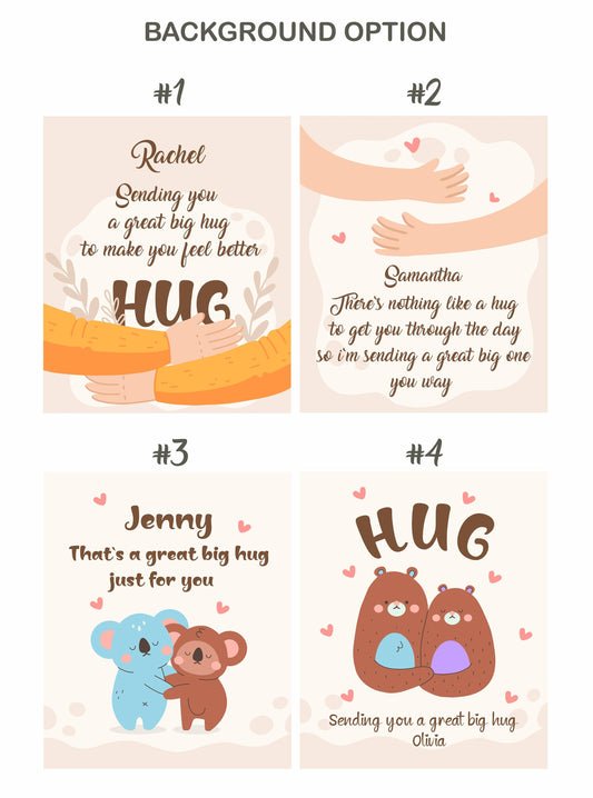 Send a Hug Custom Blanket, Monogrammed Blanket with Your Name - Custamazegifts.com