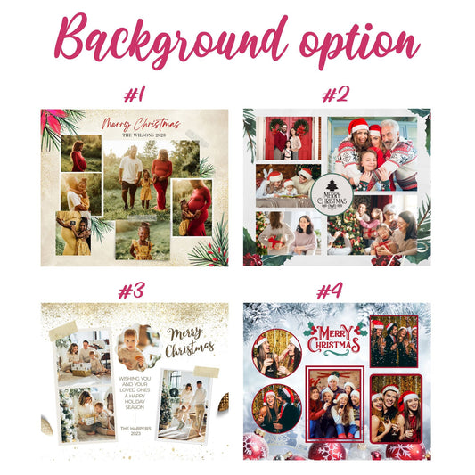 Merry Christmas Photo Blanket, Add Your Photos Personalized Blanket - Custamazegifts.com