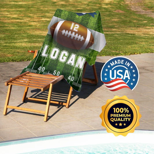 Rugby Team Towels, Rugby Player Custom Towel, Add Your Logo Towel - Custamazegifts.com
