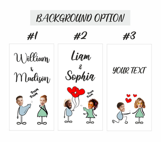 Custom Face Photo Beach Towel for Couples, Valentine's Day Gifts T100 - Custamazegifts.com