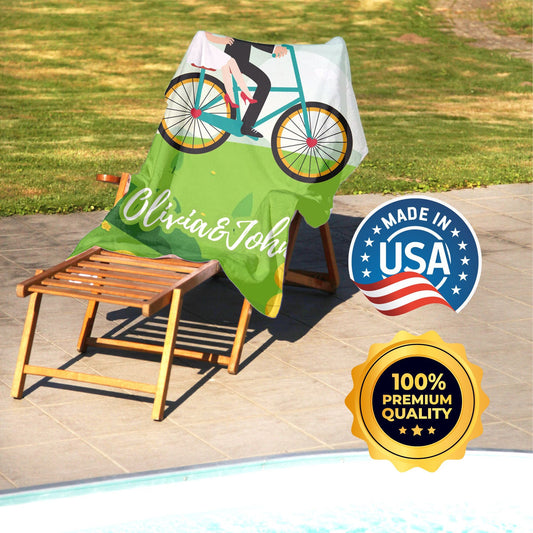 Wedding Personalized Photo Towels, Funny Anniversary Honeymoon Gifts for Couple T101 - Custamazegifts.com